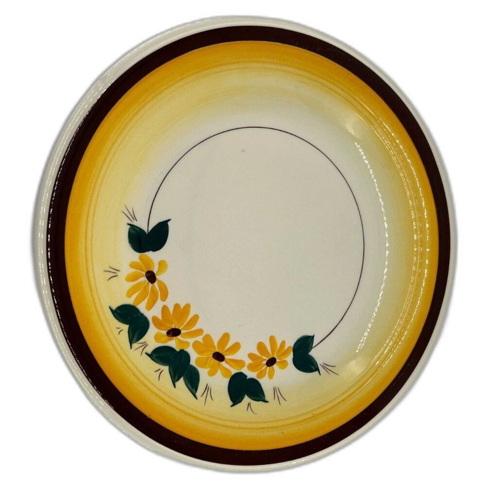 Vernonware Metlox CA U.S.A 12 1/2" Browneyed Susan Underglaze Hand Painted